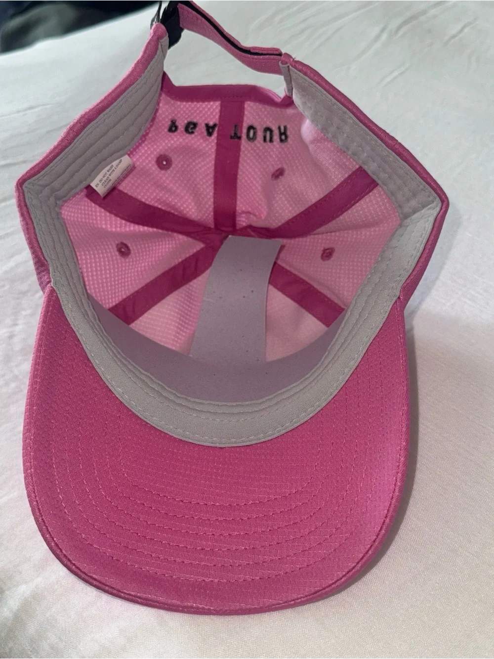 NWT PGA TOUR Airflux Mesh Golf Cap Adjustable Hat Curved Brim Pink